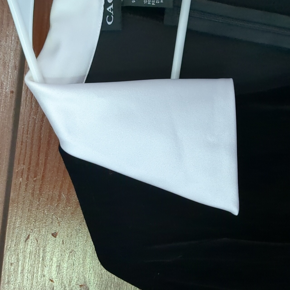 CACHET VTG Velvet Satin Rhinestone Formal Top Blouse - Picture 6 of 11